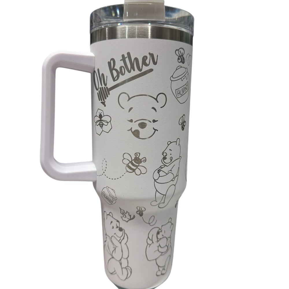 New 40oz laser engraved Winnie the Pooh Tumbler. - Picture 4 of 4